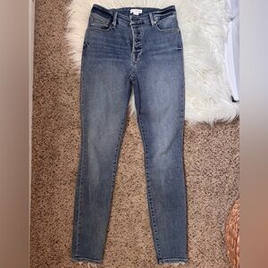 Good American Button Fly High-Waisted